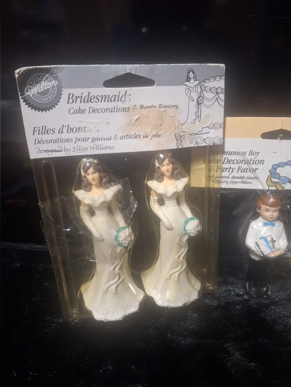 Bundle: Wilton Bridesmaids & Groomsmen Cake Toppers - Bridal Figurines